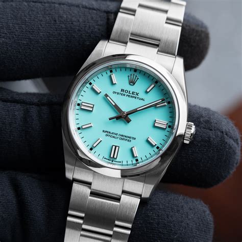 oyster turquoise rolex|Rolex Oyster perpetual 36mm green.